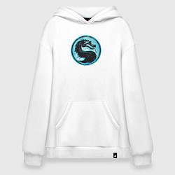 Толстовка-худи оверсайз Ice dragon - Mortal Kombat, цвет: белый