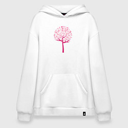 Худи оверсайз Дерево с кроной из сердечек