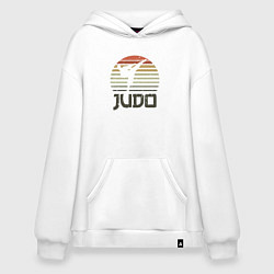 Толстовка-худи оверсайз Judo fighter, цвет: белый