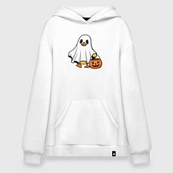 Худи оверсайз Утенок в костюме приведения - Хэллоуин