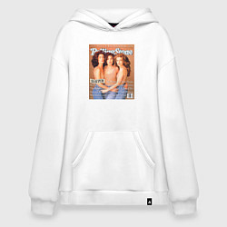 Толстовка-худи оверсайз Rolling Stone: Twin Peaks, цвет: белый