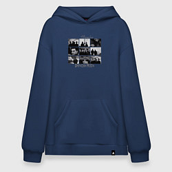 Толстовка-худи оверсайз Depeche Mode - Strangelove - music video shots, цвет: тёмно-синий