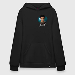 Толстовка-худи оверсайз Jacob team - Сумерки мем, цвет: черный