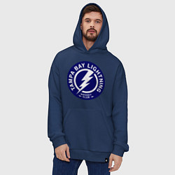 Толстовка-худи оверсайз HC Tampa Bay Lightning, цвет: тёмно-синий — фото 2