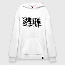 Толстовка-худи оверсайз Suicide Silence, цвет: белый