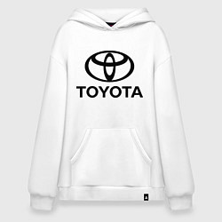 Толстовка-худи оверсайз Toyota Logo, цвет: белый