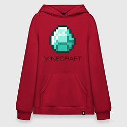 Толстовка-худи оверсайз Minecraft Diamond, цвет: красный