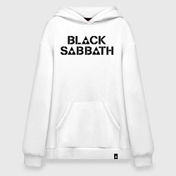 Толстовка-худи оверсайз Black Sabbath, цвет: белый