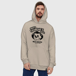 Толстовка-худи оверсайз Freddy Fazbear's Pizza, цвет: миндальный — фото 2