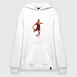 Толстовка-худи оверсайз Ronaldo 07, цвет: белый