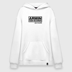 Толстовка-худи оверсайз Armin van Buuren, цвет: белый