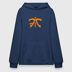 Толстовка-худи оверсайз Fnatic Logo, цвет: тёмно-синий