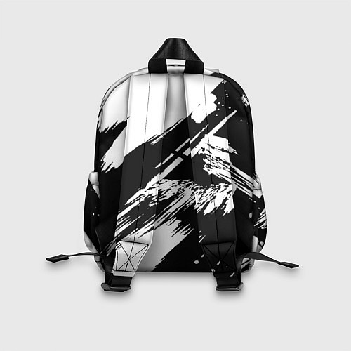 Детский рюкзак Чёрно-белый / 3D-принт – фото 2
