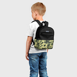 Детский рюкзак Камуфляж: черный/хаки, цвет: 3D-принт — фото 2
