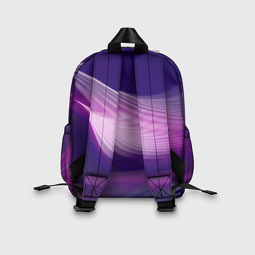 Детский рюкзак Фиолетовые Волны / 3D-принт – фото 2