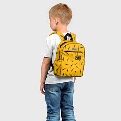Детский рюкзак PUBG: Yellow Weapon, цвет: 3D-принт — фото 2