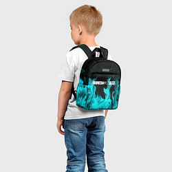 Детский рюкзак R6S: Turquoise Flame, цвет: 3D-принт — фото 2