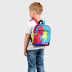 Детский рюкзак Цветная Лама, цвет: 3D-принт — фото 2