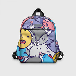 Детский рюкзак Влюбленный енот, цвет: 3D-принт