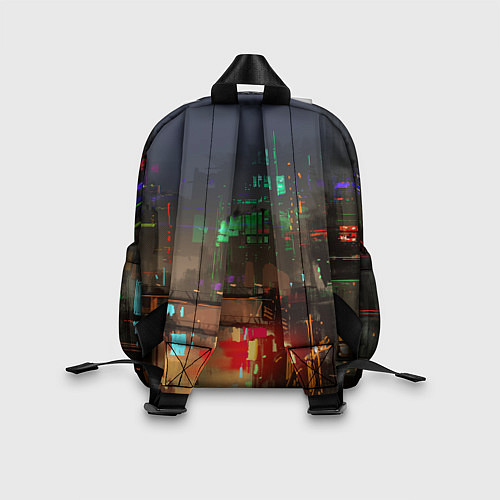 Детский рюкзак Cyberpunk 2077: Night City / 3D-принт – фото 2