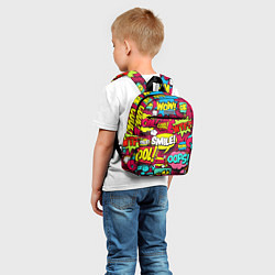 Детский рюкзак Слова из комиксов, цвет: 3D-принт — фото 2