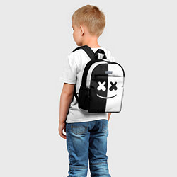 Детский рюкзак Marshmello: Black & White, цвет: 3D-принт — фото 2