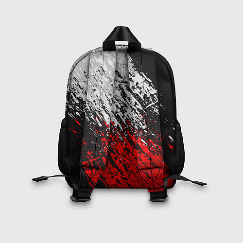 Детский рюкзак R6S: Red & White / 3D-принт – фото 2