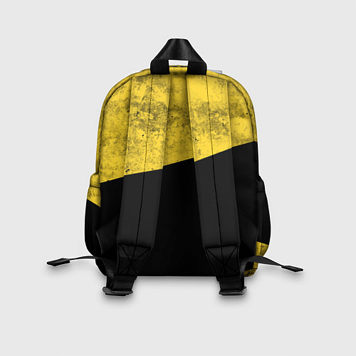 Детский рюкзак PUBG: Yellow Grunge / 3D-принт – фото 2
