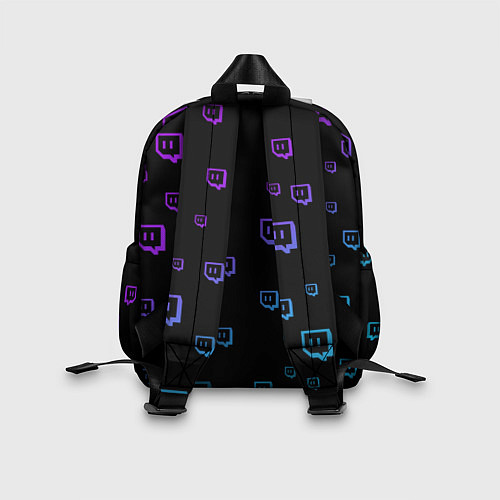 Детский рюкзак Twitch: Neon Style / 3D-принт – фото 2