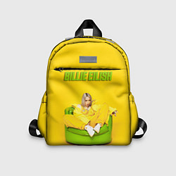 Детский рюкзак Billie Eilish: Yellow Mood, цвет: 3D-принт