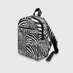 Детский рюкзак Полосы шкура зебры, цвет: 3D-принт — фото 2