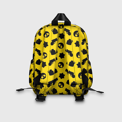 Детский рюкзак Brawl Stars: Yellow & Black / 3D-принт – фото 2