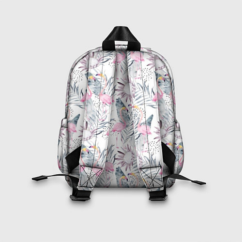 Детский рюкзак Тропические фламинго / 3D-принт – фото 2