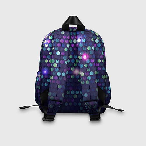 Детский рюкзак Блестки диско / 3D-принт – фото 2