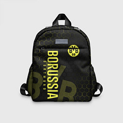 Детский рюкзак Боруссия Дортмунд honeycomb, цвет: 3D-принт