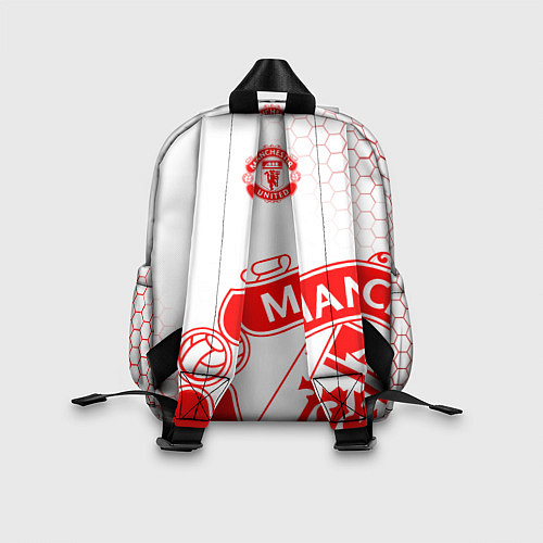 Детский рюкзак Манчестер Юнайтед white / 3D-принт – фото 2
