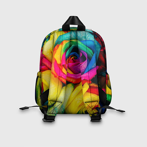 Детский рюкзак Разноцветные розы / 3D-принт – фото 2