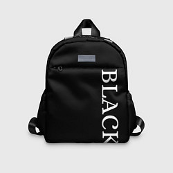 Детский рюкзак Чёрная футболка с текстом, цвет: 3D-принт