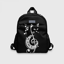 Детский рюкзак Музыкальный кот, цвет: 3D-принт