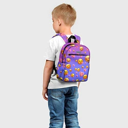 Детский рюкзак Очень много эмодзи, цвет: 3D-принт — фото 2