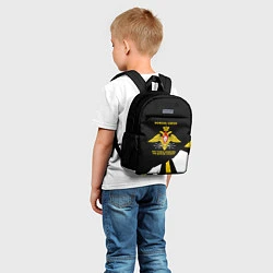 Детский рюкзак Войска связи - громче крикнешь, дальше слышно, цвет: 3D-принт — фото 2