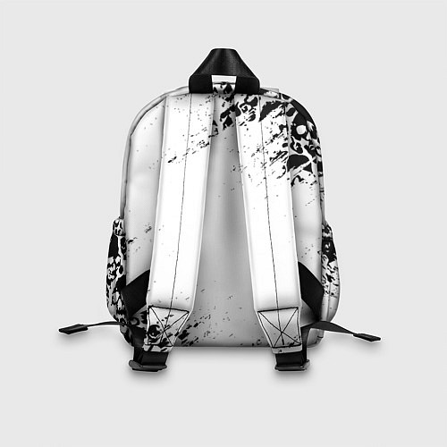 Детский рюкзак БЕЛЫЕ ЧЕРЕПА / 3D-принт – фото 2