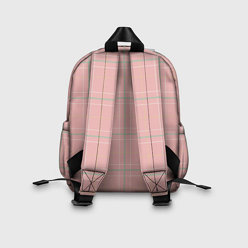 Детский рюкзак Шотландка Розовая / 3D-принт – фото 2