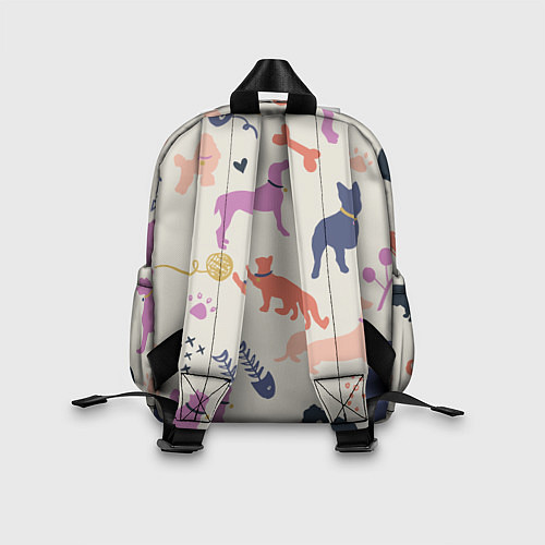 Детский рюкзак Домашние животные паттерн / 3D-принт – фото 2