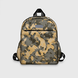 Детский рюкзак Бежево-зеленая, цвет: 3D-принт