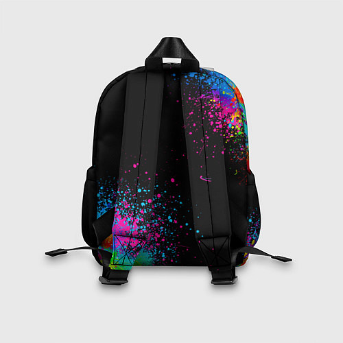 Детский рюкзак Брызги красок / 3D-принт – фото 2