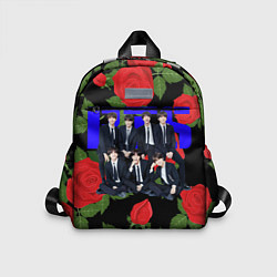 Детский рюкзак BTS Roses Black, цвет: 3D-принт
