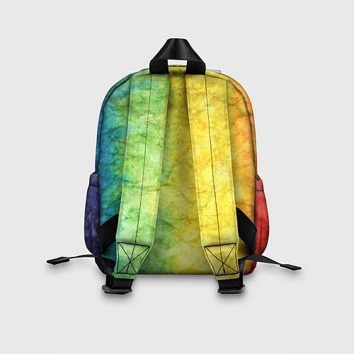 Детский рюкзак Разноцветный акварель градиент / 3D-принт – фото 2