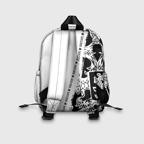 Детский рюкзак Виктор черно-белая с гербом РФ / 3D-принт – фото 2