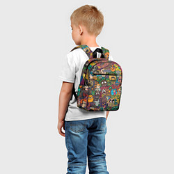 Детский рюкзак Цветные мемы из ВК, цвет: 3D-принт — фото 2
